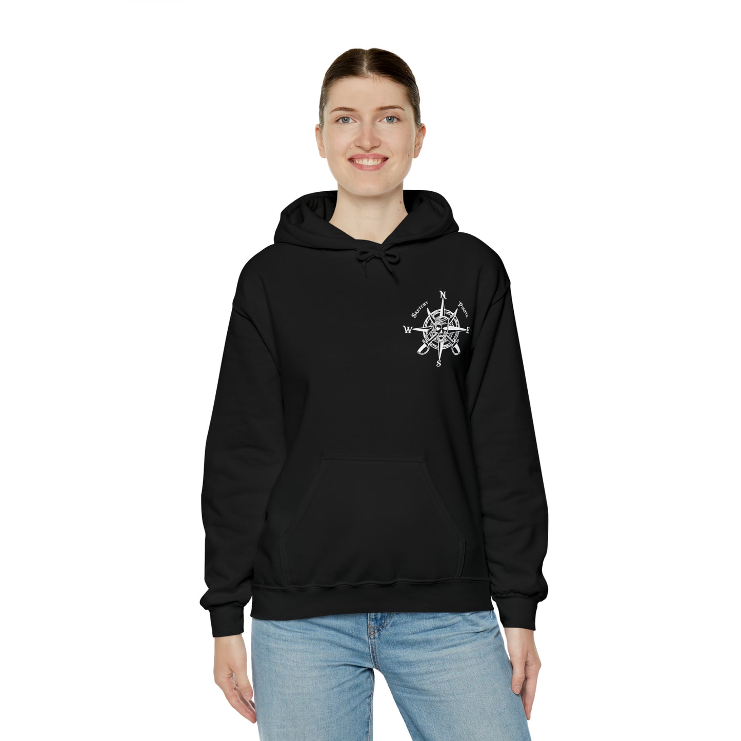 River Life - Black Unisex Heavy Blend™ Hooded Sweatshirt