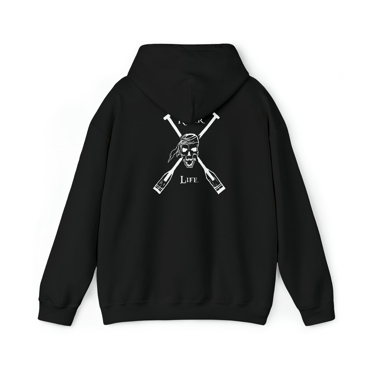 River Life - Black Unisex Heavy Blend™ Hooded Sweatshirt