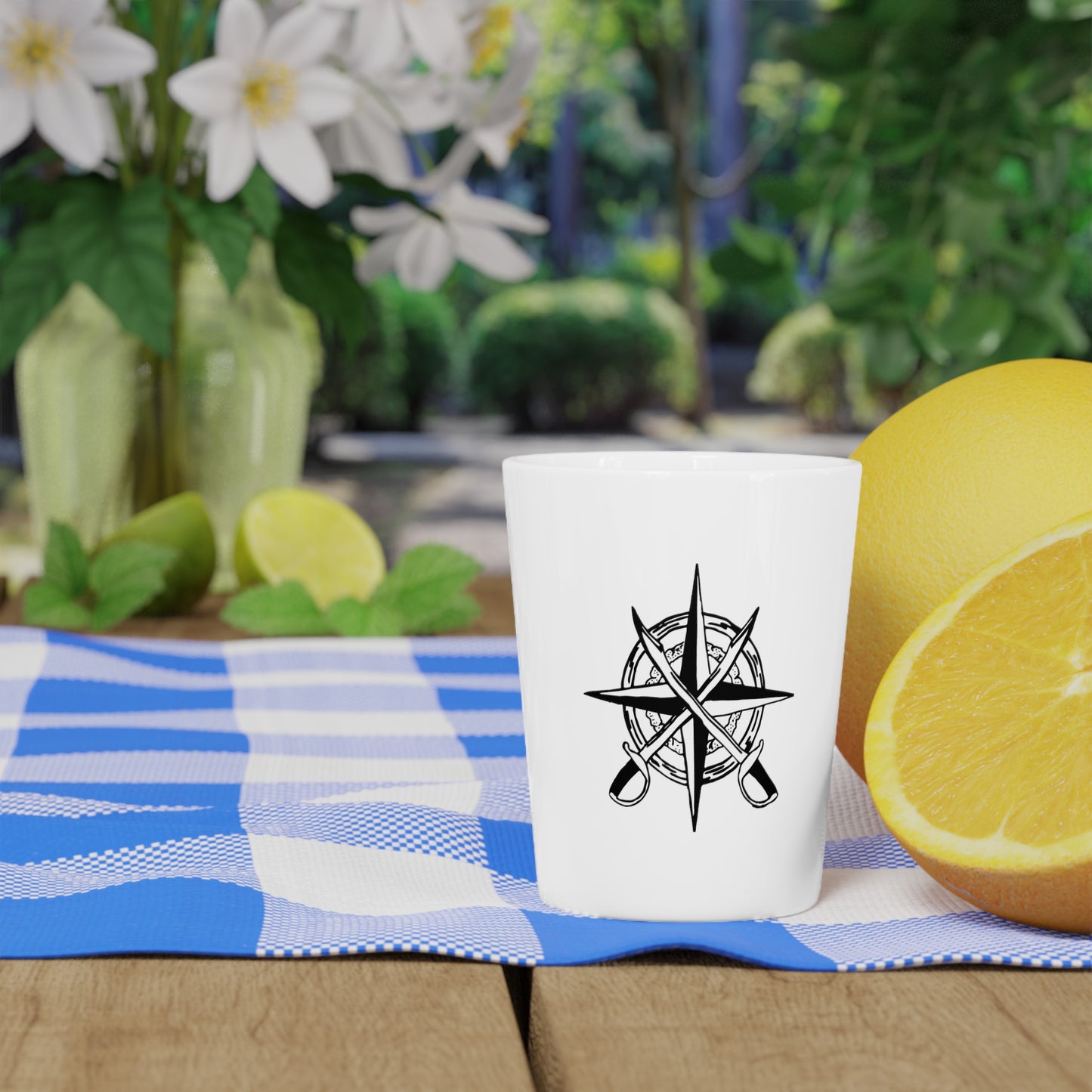 Shot Glass - Pirate Compass Rose