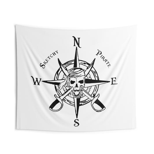 Pirate Compass Rose Wall Tapestries