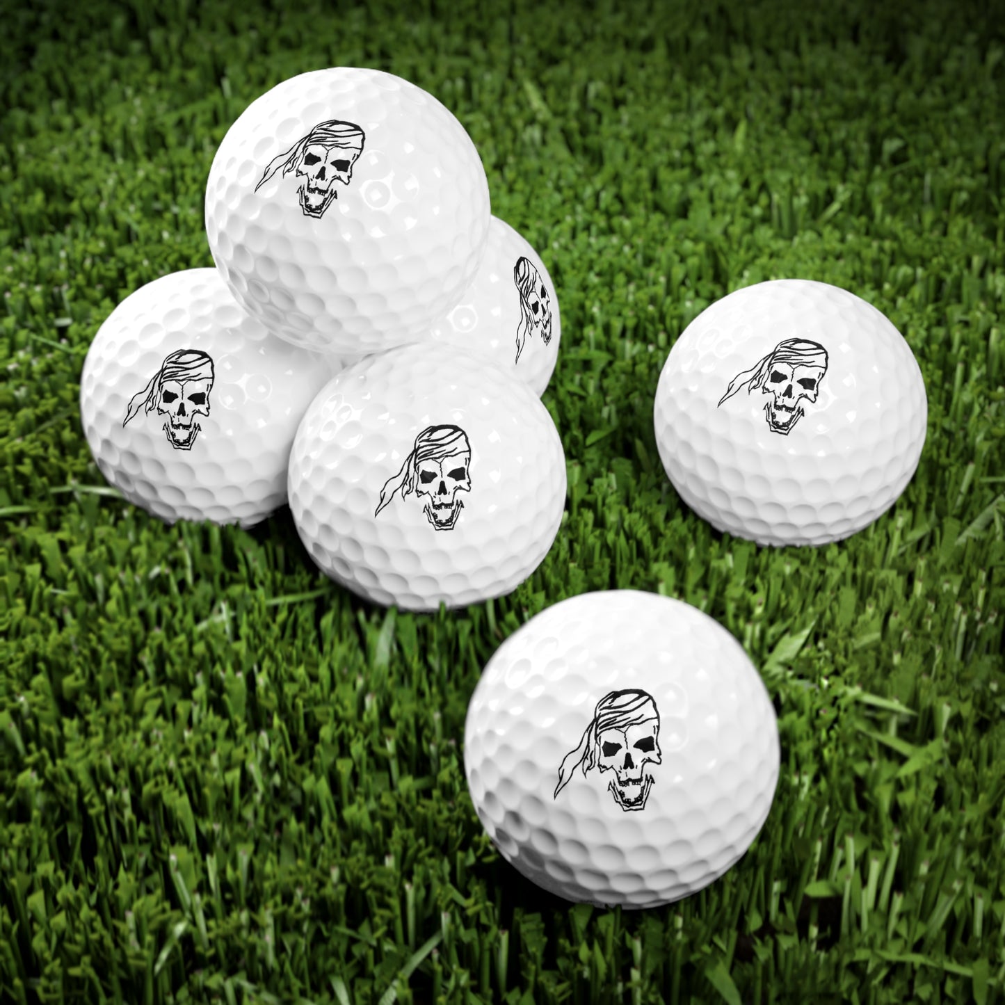 Pirate Golf Balls, 6pcs