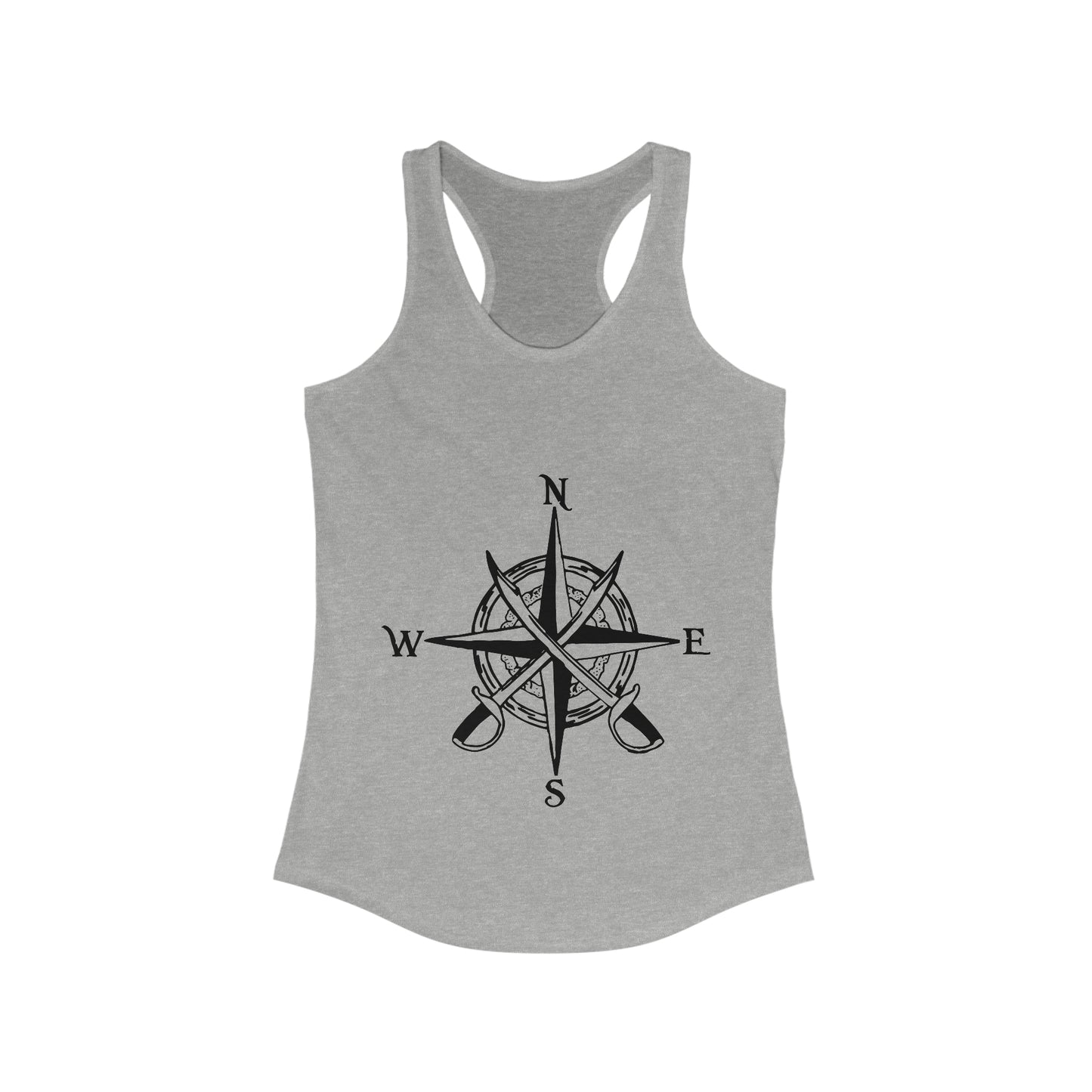 Women's Ideal Racerback Tank - Pirate Compass Rose