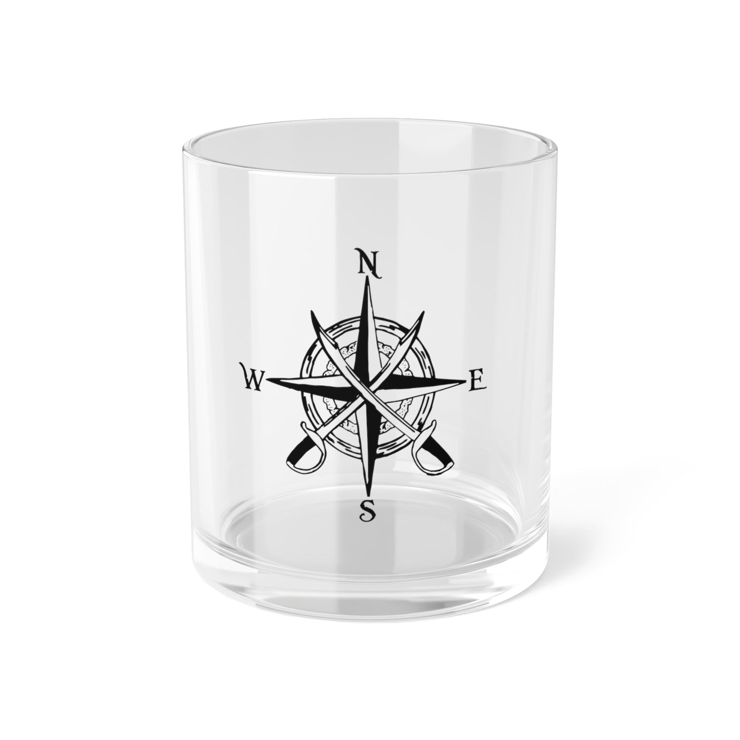 Bar Glass - Compass Rose