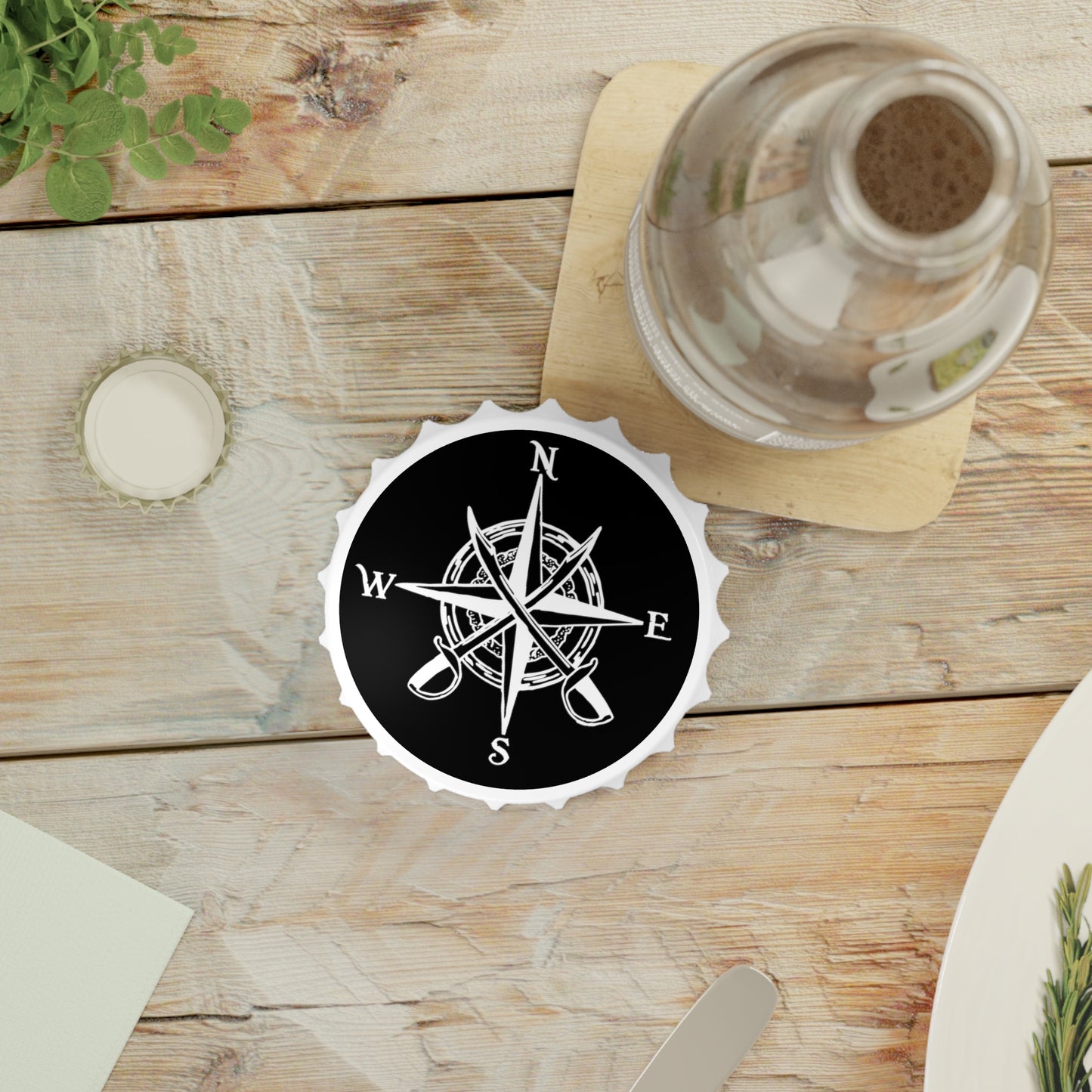 Bottle Opener - Compass Rose