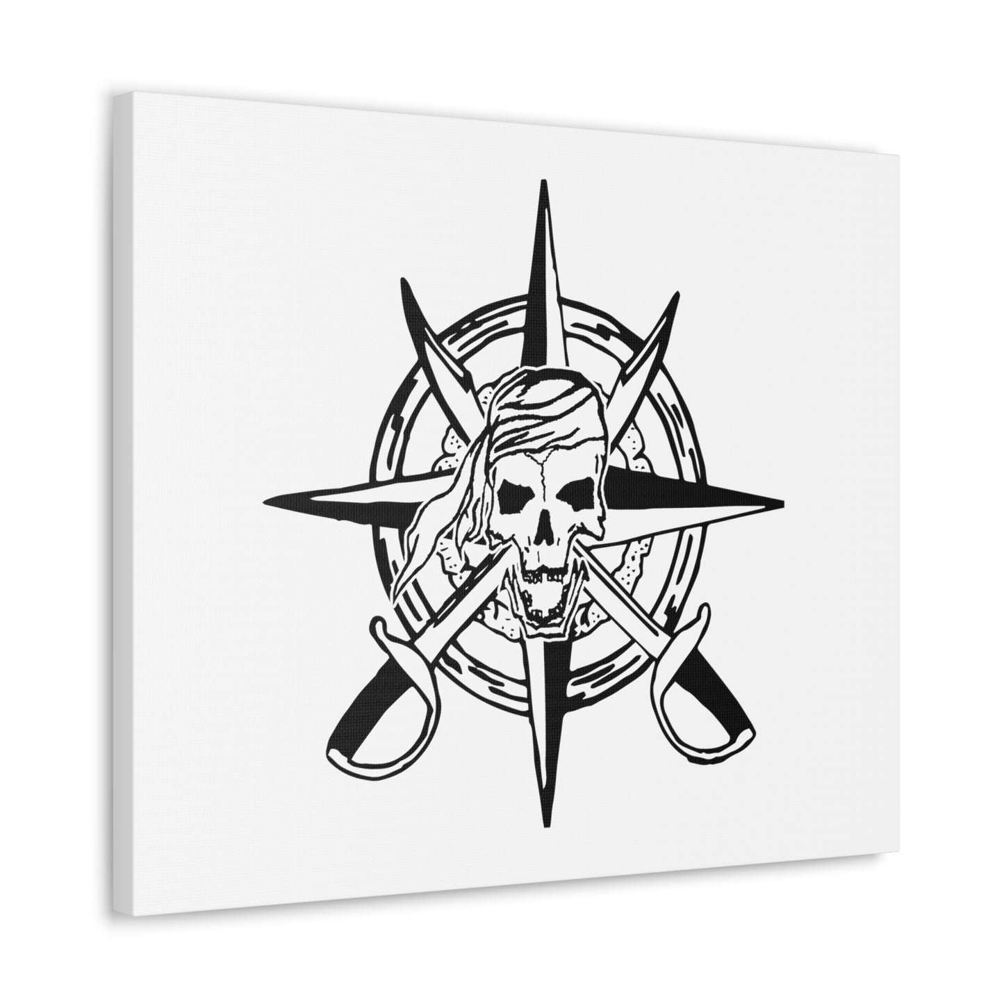 Canvas Gallery Wraps - Compass Rose and Pirate Skull